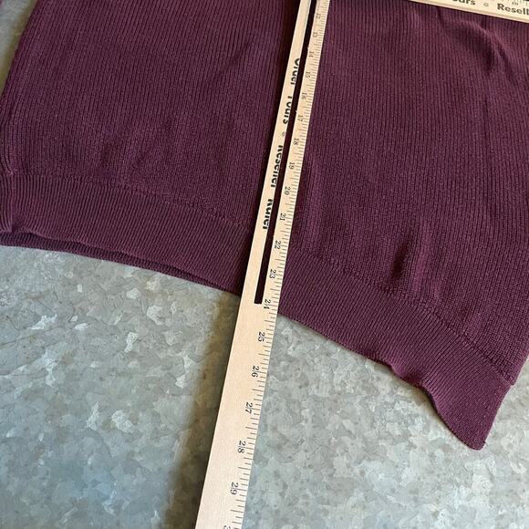 Athleta Rest Day Asym Crewneck Sweater Womens Small Purple Cotton Silk Lyocell - Picture 11 of 11